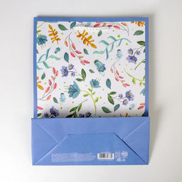 Цена за 2 шт. Пакет подарочный ламинированный, упаковка, Best wishes, MS 18×23×8 см