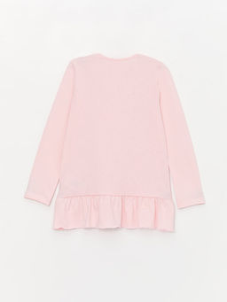 Bisiklet Yaka Bask?l? Uzun Kollu K?z ?ocuk Pijama Tak?m? - Waikiki фото 3