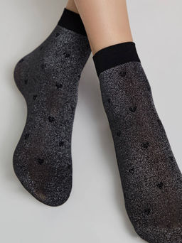 Цена за 2 пары. Носки фантазийные CONTE FANTASY Сияющие носки с объемными рисунками Hearts