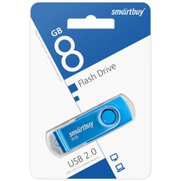 Флеш-накопитель 8Гб "Smartbuy Twist" Blue