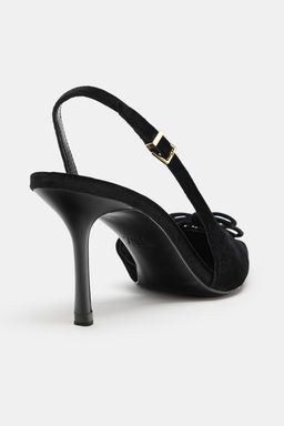 VELVET-EFFECT BOW HEELS - Zara фото 6