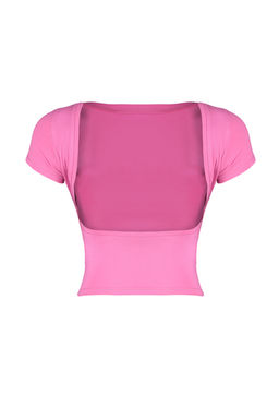 Trendyolmilla Siyah S?rt Dekolteli Crop Pamuklu Esnek Orme Bluz TWOSS23BZ00912  фото 38