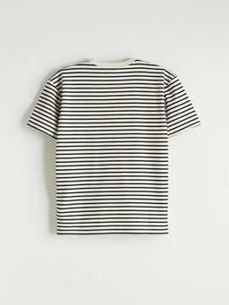 Bisiklet Yaka ?izgili Erkek ?ocuk Ti??rt