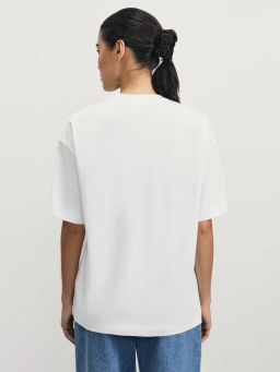 Футболка оверсайз с принтом / Zarina  фото 5