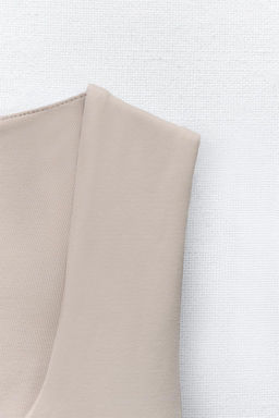 POLYAMIDE TOP WITH WIDE STRAPS - Zara фото 38