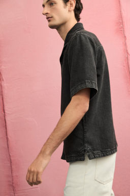 Camisa resort en denim Regular Fit - H&m фото 8