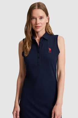 Kad_n Lacivert Polo Yaka _rme Elbise