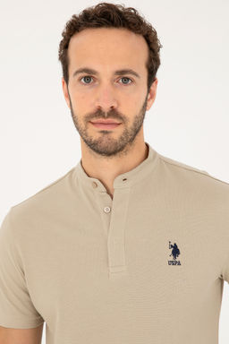 U. S. Polo Assn / Мужская футболка светло-хаки - U.s. polo assn фото 9