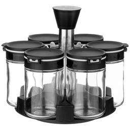 НАБОР ЕМКОСТЕЙ ДЛЯ СПЕЦИЙ 6ШТ 200МЛ НА ПОДСТАВКЕ AGNESS  фото 4