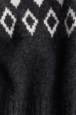 Jersey en punto jacquard con cuello perkins - H&m фото 6