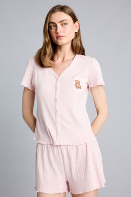 %100 Pamuk Regular Fit 2li Pijama Tak_m_ - Defacto фото 4