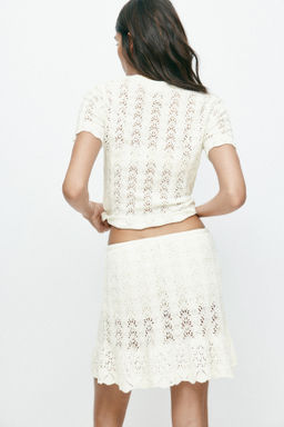 Falda en punto pointelle - H&m фото 4