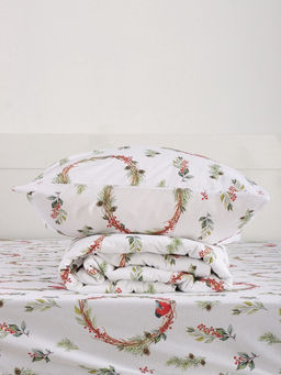 Постельное бельё 2-спальное Этель. Снегири (вид 2), поплин