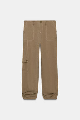 FLOWING GATHERED TROUSERS - Zara фото 14