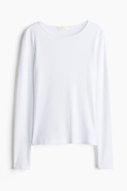 Camiseta en punto de canale - H&m фото 5