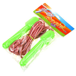 Скакалка полипропилен, 2,4м, пластмассовые ручки, цвета микс (общая длина 2,7м) (Китай) - Домашняя Мода фото 9