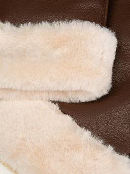 Рукавицы жен Labbra LB-CP-135 brown фото 4