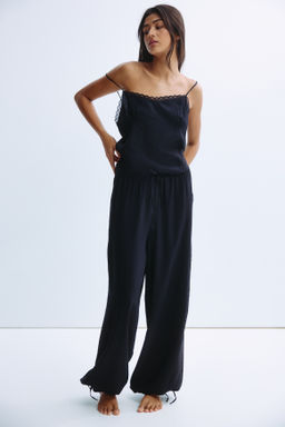 Pijama con inserciones de encaje - H&m фото 4