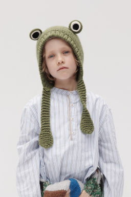 100% WOOL FROG BEANIE LIMITED EDITION - Zara фото 7