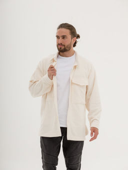 318 Рубашка из флиса, молочный