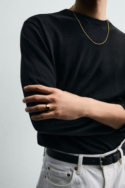 ANILLO SELLO ACERO INOXIDABLE / Oro - Zara фото 2