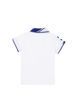 Белая футболка с воротником-поло для маленьких мальчиков Неожиданная скидка в корзине - U.s. polo assn фото 3