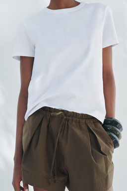 SHORT SLEEVE INTERLOCK T-SHIRT - Zara фото 19