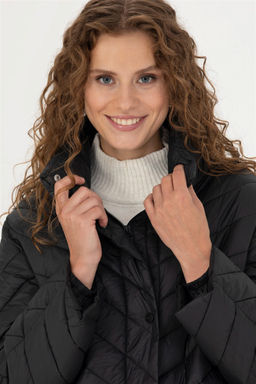 U. S. Polo Assn Женское черное пальто - U.s. polo assn фото 2