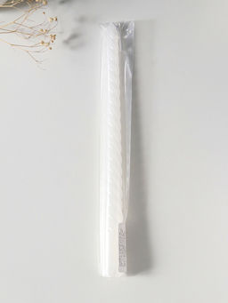 Цена за 3 шт. Свеча витая 25 см, 57 гр, 5 ч, цв. белый