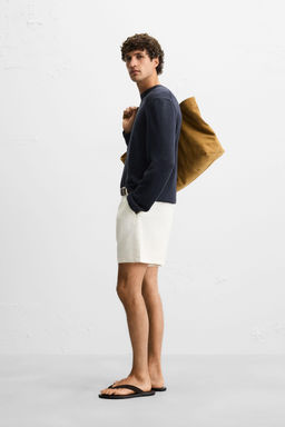 LINEN/COTTON BERMUDA SHORTS - Zara фото 13