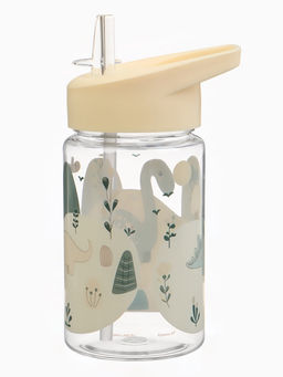 Поильник детский с трубочкой «Дино», 350мл., цвет бежевый Крошка Я