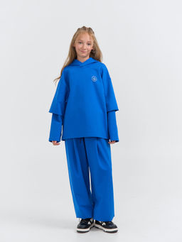 Джоггеры оверсайз облегченные Электрик с карманами 7+ - Bungly фото 5