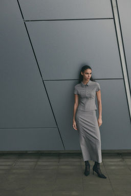 Collared zip-through top - H&m фото 3