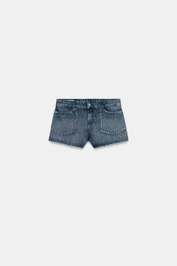 SHORTS DENIM TRF TACHAS / Azul - Zara фото 3