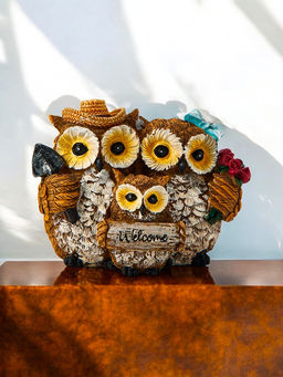 Фигурка полистоун TAKE IT EASY «Семья сов», 11×9×7.5 см