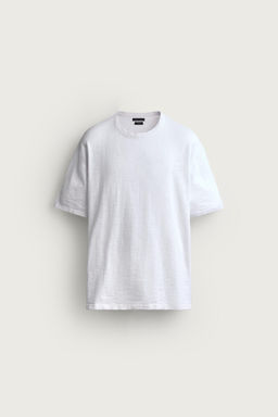 CAMISETA PUNTO TEXTURA IRREGULAR / Blanco - Zara фото 7