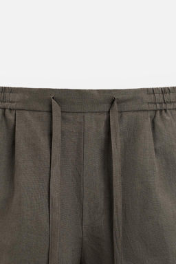 100% LINEN BERMUDA SHORTS - Zara фото 26