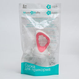 Ниблер для прикорма, с силиконовой сеточкой, цвет розовый