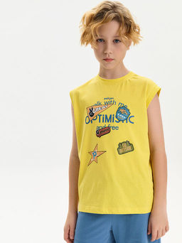 PELICAN, майка для мальчиков, Желтый