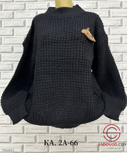 Свитер оверсайз вязаный теплый - Bruno фото 2