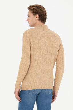 Мужской свитер песочного меланжа - U.s. polo assn фото 12