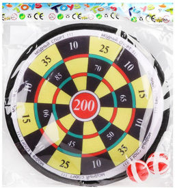 Дартс детский 25 см. (2 шарика на липучке) в пакете арт.B001-25A