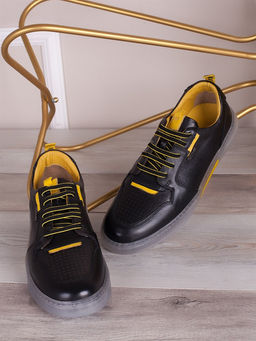 Кеды мега удобные / Слипоны мужские 135-02-L1 Черный - Piniolo фото 3