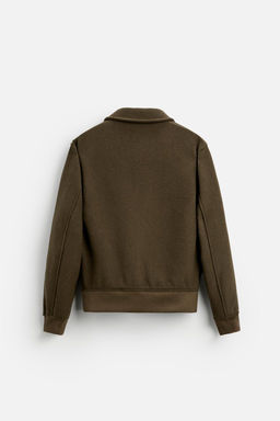 CONTRAST WOOL JACKET - Zara фото 7