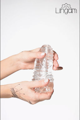 Мастурбатор нереалистичный Lingam by TOYFA Savitri, TPE, прозрачный, 14 см