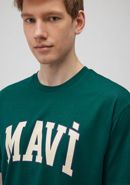 Mavi Logo Bask?l? Yesil Tisort  фото 5