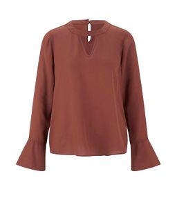 Блузка, коричневая - Linea tesini фото 2