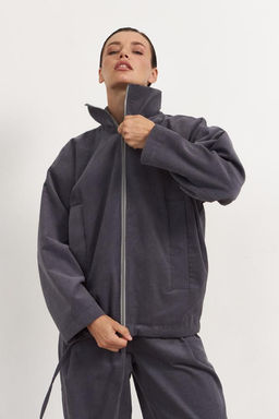 Бомбер из вельвета