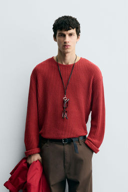 TEXTURED KNIT SWEATER - Zara фото 2