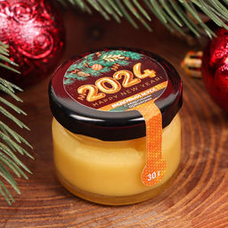 Крем-мёд С новым 2026 годом, вкус: кедровый орех, 30 г